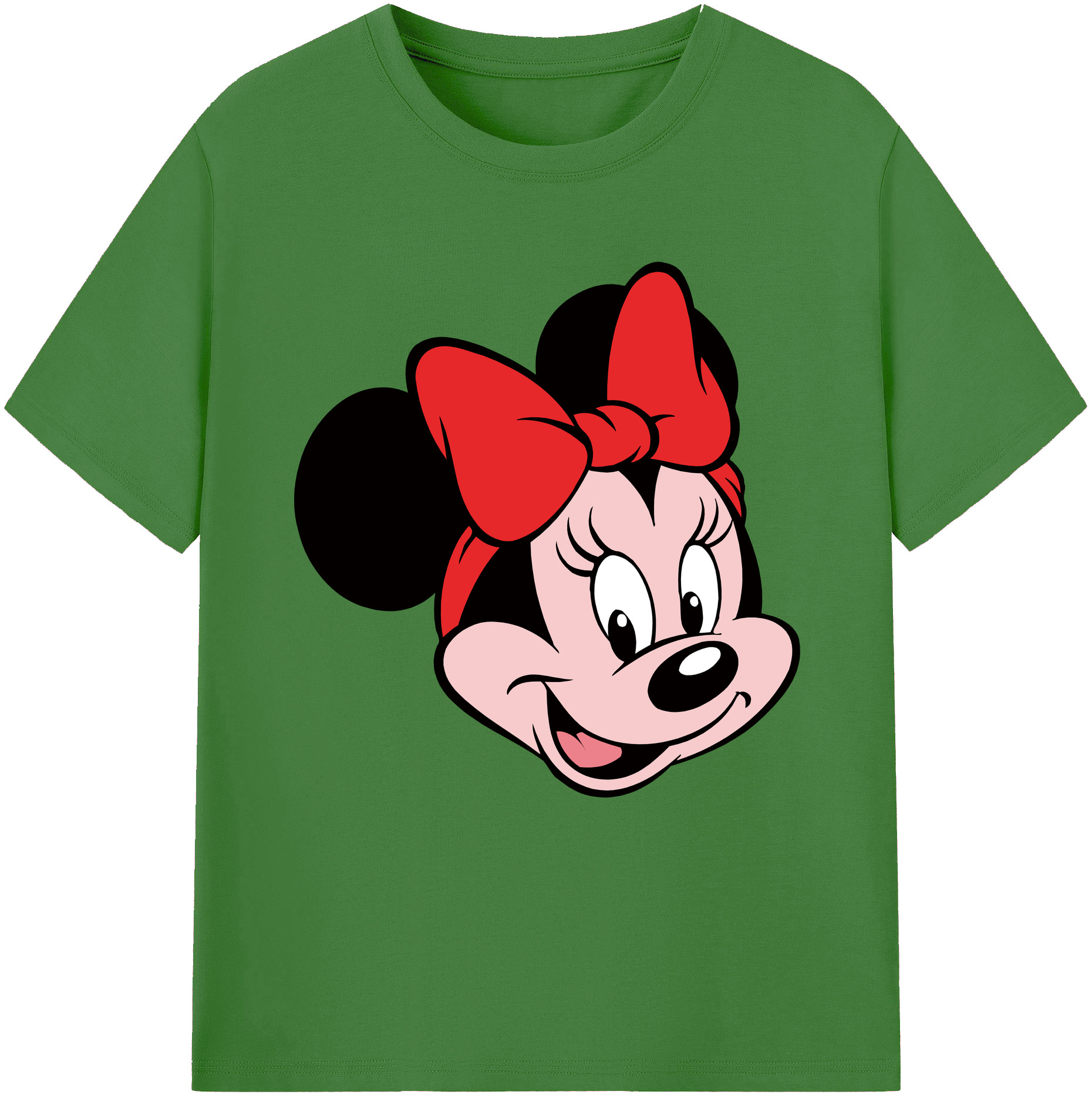 （画像用） ミッキーマウス Mickey Mouse レディースカジュアルプリントTシャツ（綿100％）
